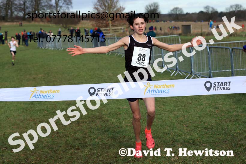 Mens Under-17s 2024 Northern Cross Country Champs., Sedgefield. Photo: David T. Hewitson/Sports for All Pics